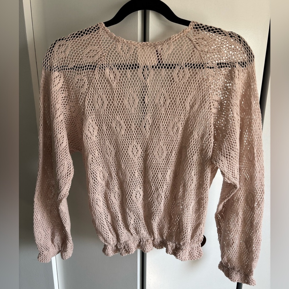 Vintage 70s Crochet V-Neck Top - Picture 11 of 11